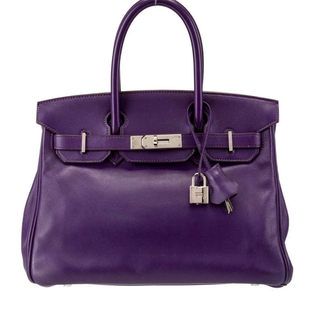 Hermes Birkin 30 swift leather Leather Top-Handle Satchel with Silver Hardware - Picture 1 of 6